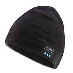 Soft Wireless Beanie Headphone Hat Wireless V4.2 Noise Cancellation Stereo Earphones Cap Unisex Warm Knit Winter Cap w/ Mic Ski Running