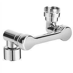 Universal Faucet Extender Tap Aerator 1080°Rotatable Spray Head Extension Part Splash-proof Bathroom Sink Sprayer Attachment