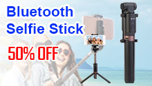 iMounTEK Bluetooth Selfie Stick Stretchable with T