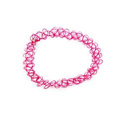 Stretch Henna Tattoo Necklace Bracelet Anklet in Pink
