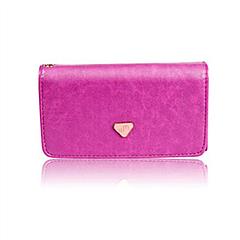 Women Wristlet Wallet PU Leather Lady Purse Credit Card Holder 4 Card Slots 3 Money Pouches 1 Coin Pocket