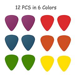 Standard Acoustic Electric Plectrums Guitar Picks 12-Pack