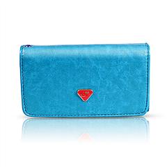 Women Wristlet Wallet PU Leather Lady Purse Credit Card Holder 4 Card Slots 3 Money Pouches 1 Coin Pocket