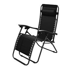 Zero Gravity Lounge Chair 330lbs Load Foldable Recliner Chair w/ Stress Relief Pillow Patio Poolside Beach Lying Chair