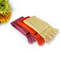 3Pcs Artificial Cashmere Scarves with Fringed Edges Shawl Warm Soft Winter Wrap for Women