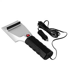 12V Car Electric Heated Ice Snow Scraper Window Ice Remover w/Squeegee 14FT Cable