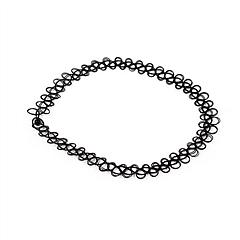 Stretch Henna Tattoo Necklace Bracelet Anklet in Black