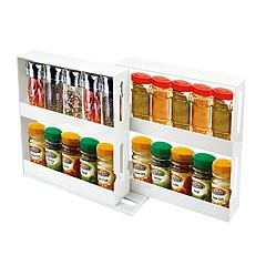 Swivel Cabinet Organizer Revolving Kitchen Rack Spice Organizer for Cabinet Condiment Holder Shelf