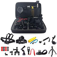 26 In 1 Camera Accessories Kit Fit For GoPro Hero 5/4/3+/3/2/1 Camera Outdoor Sports Action Camera Accessories Kit w/ Chest Strap Selfie Stick Floatin