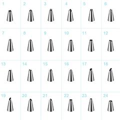 24Pcs Cake Decorating Supplies kit Stainless Steel DIY Baking Supplies Icing Tips with Pastry Bags & Disposable Coupler & Storage Case