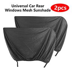 2PCS Universal Car Rear Window Mesh Sunshade
