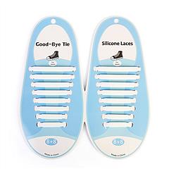 8 Pairs Silicone No Tie Shoelaces Lazy Tieless Shoelaces Waterproof Elastic Flat Tieless Shoelaces Silicone Rubber Sneaker Shoelaces for Sneakers Boot