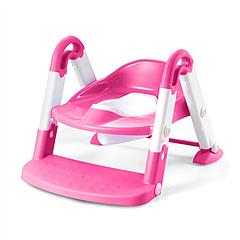 Kids Toilet Seat Toddler Potty Training Chair w/ Steps Stool Baby Toilet Ladder Anti-slip Safety