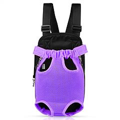 Dog Carrier Backpack Legs Out Front Pet Backpack Carrier Travel Bag Adjustable Shoulder Straps for Hiking Camping Shopping Biking