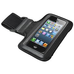 Black Armband case pouch adjustable velcro strap for Apple iphone5