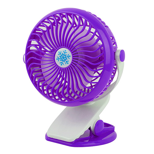 Clip Fan Rechargeable Battery USB Rotation Fan Speed Adjustable Low Noise For Home Office Desk