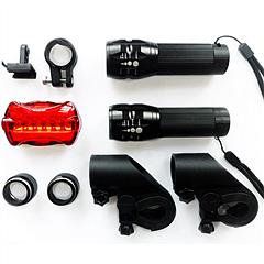 2 LED flash, 2mounts, 1 back light for Bike. Q5LED