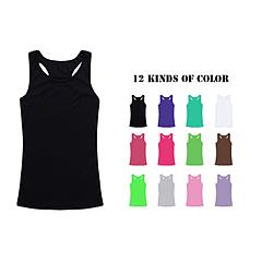 12Pcs Women Ribbed Racerbacks Fitness Yoga Sleeveless Tank Tops Stretch Sport Gym Vest