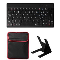 Tablet PC Sleeve Bag Case Stand For Tablet Under 10in w/ USB Mini Keyboard Two Layer Pockets
