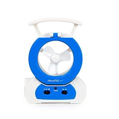 Desk Cooling Fan w/180°Adjustable LED Lamp Baby Stroller Fan Emergency Flashlight Torch for Household Camping Traveling