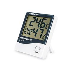 2-in-1 Thermometer and Hygrometer with Clock/Alarm Function