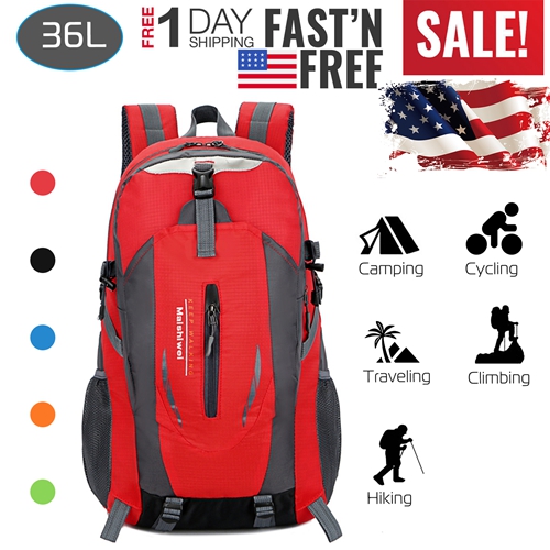 36L Outdoor Backpack Waterproof Daypack Travel Knapsack,Camping & Hiking