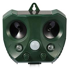 iMountek Ultrasonic Animal Repeller Solar Powered Repellent with Motion Sensor LED Flashing Lights IPX6 Waterproof Outdoor for Farm Garden Yard