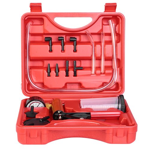 Auto Vacuum Pump Tester Set Vacuum Pump Brake Bleeder Kit Vacuum Gauge