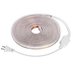 32.8ft/10m LED Strip Light 110V IP65 Waterproof 2500LM Dimmable Rope Light SMD 5050 6000K Cold White Warm
