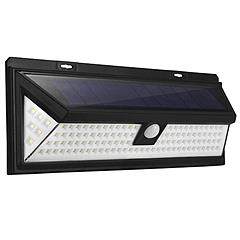 Solar Lights 118 LEDs Solar Wall Light Outdoor Motion Sensor Lamp IP65 Waterproof 120° Sensing 270°Wide Lighting Angle for Garage Garden Pathway
