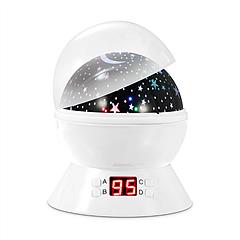LED Projector Lamp Kids Night Light Star Moon Projection Night Lamp 360° Rotation Timer for Children Bedroom