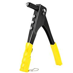 Hand Riveter Pop Rivet Gun 9.5inches Heavy Duty 4 Different Nozzles 1 Wrench Included Riveting Tool