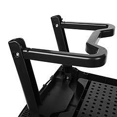Foldable Laptop Table Bed Notebook Desk w/Cooling Fan Mouse Board LED light 4 x USB Ports Breakfast Snacking Tray with Storage Groove For Home Office 