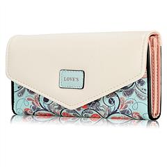 Women Wallet Soft Leather Trifold Clutch Purse Lady Long Purse Credit Card Holder Organizer Phone Pouch with Zipper Pocket