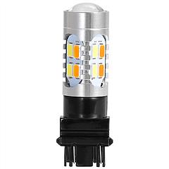 2 Pcs T25 3157 800LM Turn Signal Parking DRL LED Light Bulbs with LED Load Resistors Light Decoder Kit