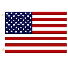 4 Pcs 3 x 5 Ft American US Flags Vivid Color and UV Fade Resistant Canvas Header Double Stitched with Brass Grommets for Indoor Outdoor