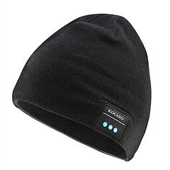 KOCASO Soft Wireless Beanie Headphone Hat Wireless V4.2 Noise Cancellation Stereo Earphones Cap Unisex Warm Knit Winter Cap w/ Mic Ski Running
