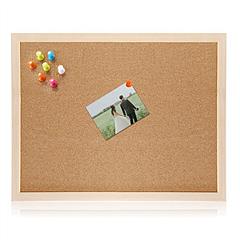 Notice Cork Board Double Sided Bulletin Board w/ Wood Frame Pushpin Hangers Hemp Rope for School Home Office Shop