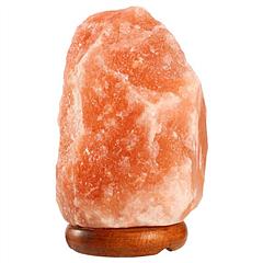 Salt Lamp Crystal Rock Salt Lamp with Dimmer Switch Hand Carved Table Lamps Night Light with Wood Base
