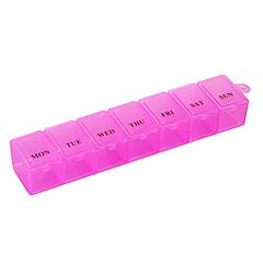 Weekly Pill Organizer 7 Day Pill Planner BPA Free Pill Box Case with 7 Compartments for Vitamins Medication Supplements