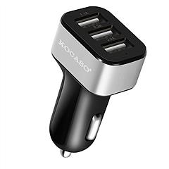 USB Car Charger 30W 5.5A 3 USB Port Cigarette Lighter Charger Adapter For iPhone XS/iPhone XS Max/iPhone 8 Plus/Galaxy S7/Galaxy S6