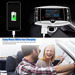 Car Wireless FM Transmitter USB Charger Hands-free Call MP3 Player SD Card Reading Aux-in LED Display Remote Controller