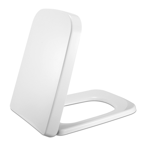 Square Toilet Seat with GripTight Seat Bumpers HeavyDuty QuietClose