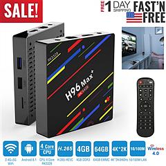 H96 Max+ Android 8.1 TV Box RK3328 Quad Core 4GB / 64GB UHD 4K VP9 H.265 WiFi
USB3.0 Smart Streaming Media Player US Plug