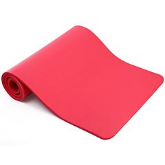 0.6-inch Thick Yoga Mat Anti-Tear High Density NBR Exercise Mat Anti-Slip Fitness Mat for Pilates Workout Cushion w/Carrying Strap Storage Bag