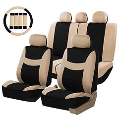 14Pcs Car Seat Cover Set Front Back Seat Protector Cushion Universal Auto Seat Cover Airbag Compatible Fits Cars SUV Trucks