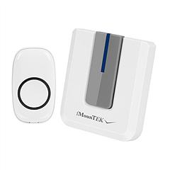 Wireless Doorbells Rings 1000FT Operating Range IP44 Waterproof Door Chime W/ 1 Plug Receiver Chimes 52 Melodies LED Indicator Bells for Office Apartm