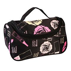 Travel Makeup Bag Portable Cosmetic Organizer with Cosmetic Mirror Waterproof Toiletry Wash Bag for Women