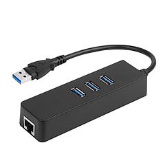 3 Ports USB 3.0 Hub Gigabit Ethernet Adapter 10/100/1000 Mbps Converter LAN RJ45 Wired USB Network Adapter