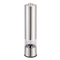 Electric Salt Pepper Grinder with Light Adjustable Coarseness Stainless Steel Salt Pepper Shaker Battery Operated Pepper Grinder Mill Easy Refill and 